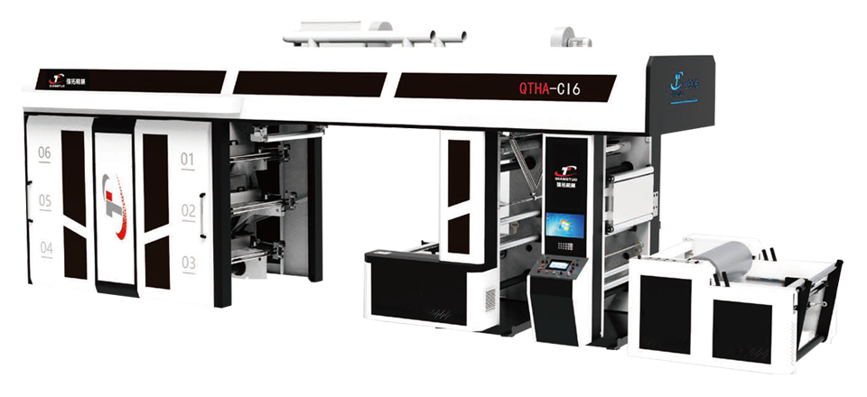 6 Colours High Speed Semi-servo CI Flexo Printing Machine(10-300M/MIN)