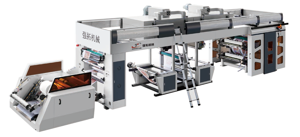 4+4 COLOURS NON-STOP DOUBLE SIDE PRINTNIG PP WOVEN CI FLEXO MACHINE