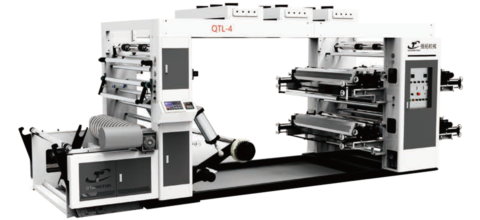 4 Colours Medium Speed Stack Type Flexo Printing Machine